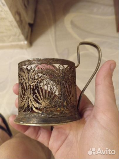 Подстаканники Мельхиор скань СССР