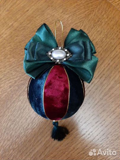 Ёлочные игрушки - шары. Ручная работа