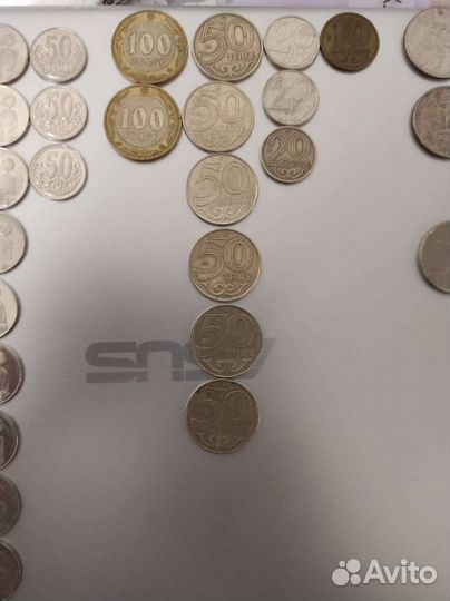 Монеты Узбекистана и Казахстана