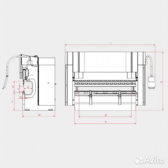 Листогибочный пресс AD-R 30320