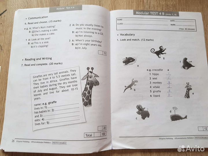 Spotlight 4 Test Booklet