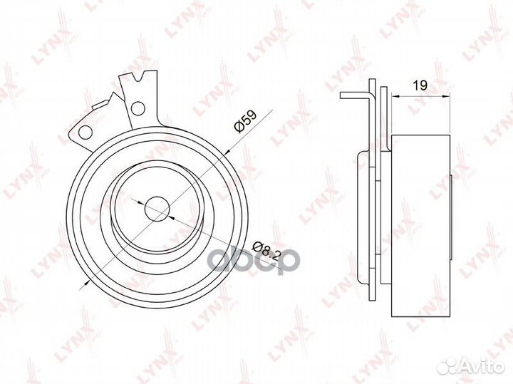 Ролик натяжной ремня грм 0,411 PB1049 lynxauto