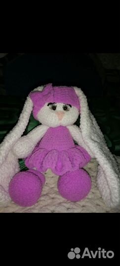 Мягкая игрушка заяц ручной работы