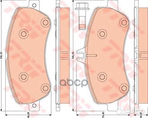 Колодки тормозные дисковые перед mercedes-B