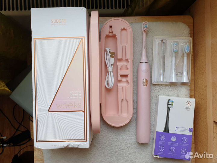 Звуковая зубная щётка Xiaomi Soocas X3U + насадки