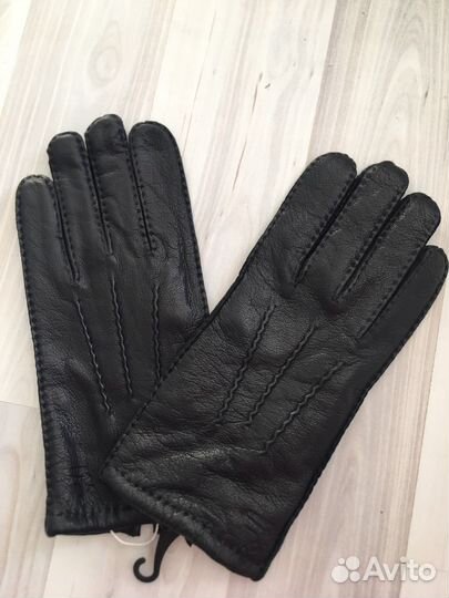 Мужские кожаные перчатки новые