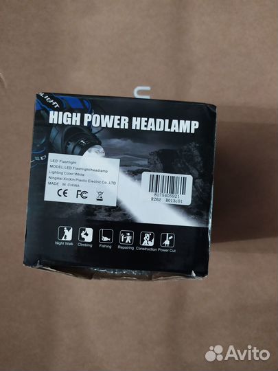 Новый налобный фонарик с линзой high power headlam