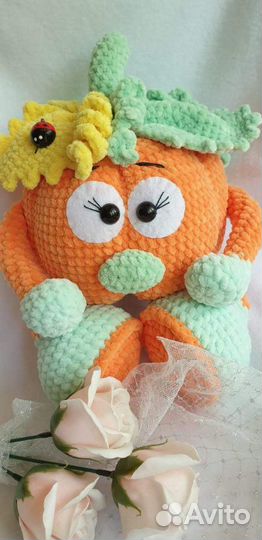 Вязаная игрушка Тыква