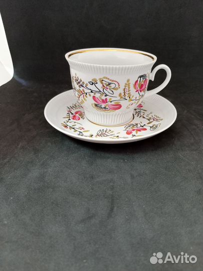 Сервиз на 6 п. Чайные пары. лфз. Душистый горош