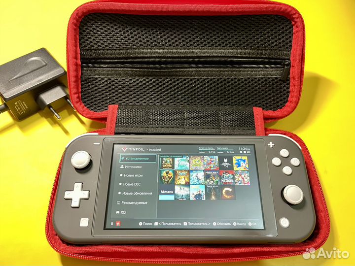 Nintendo Switch Lite на чипе +128GB игр