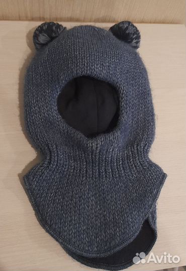 Шапка шлем для мальчика зима