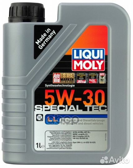 LiquiMoly 5W30 Special Tec LL (1L) масло моторн