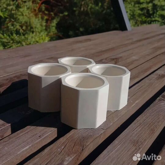 Гипсовый подсвечник