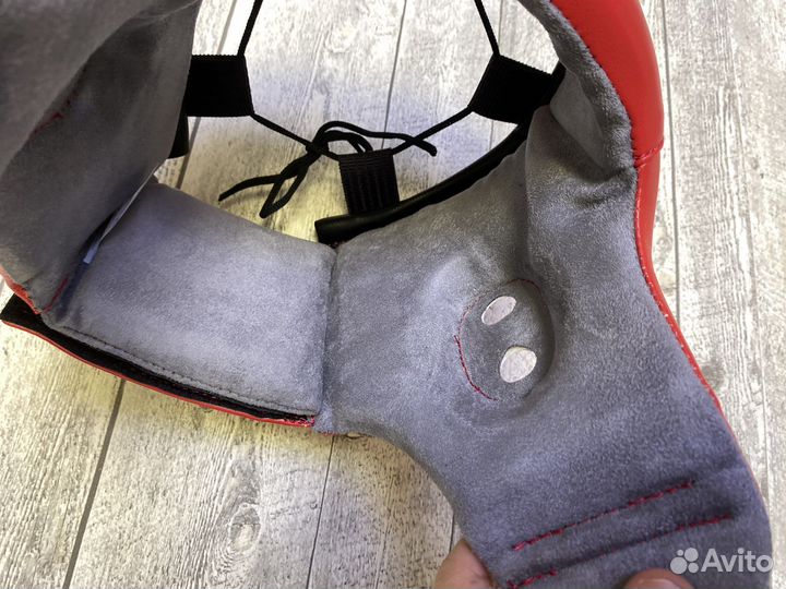 Шлем боксеркий открытый Рэй Спорт красный