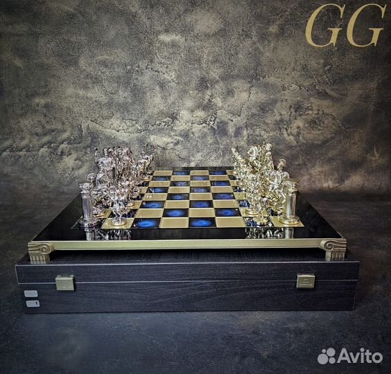 Шахматы Греческие бронза