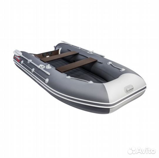 Лодка пвх Таймень LX 3600 нднд Графит/светло-серый