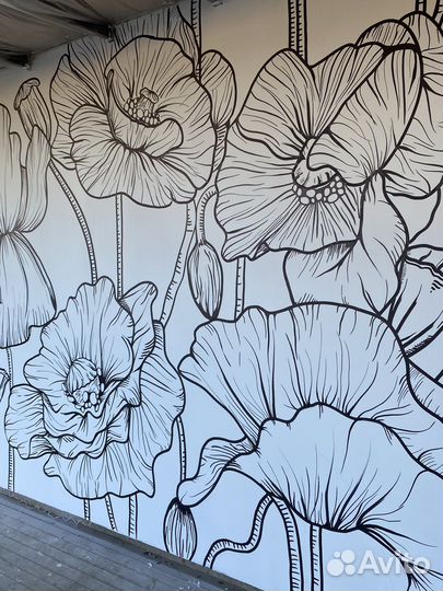 Роспись стен, каллиграфия, работы на заказ