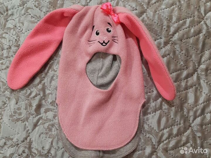 Шапка шлем для девочки