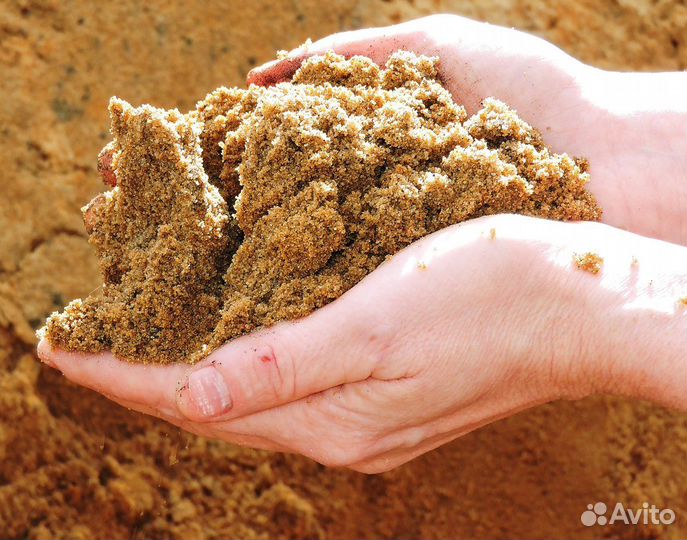 Песок мытый (речной) с доставкой. Заказ от 20 м3