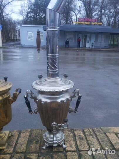 Самовар на дровах старинный