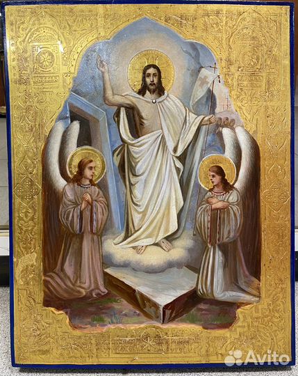 Икона Воскресение Господне Золото