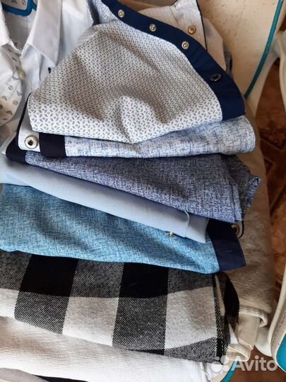 Рубашка школьная 140 мальчик