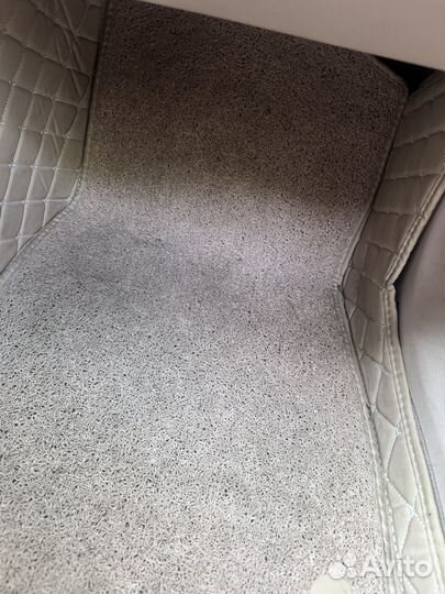 3D коврики из экокожи мерседес С класс w205, беж