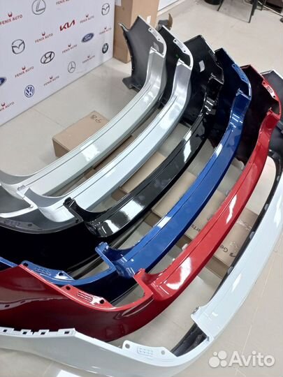 Задний бампер на Киа Rio 3 с 15-17 год в цвет