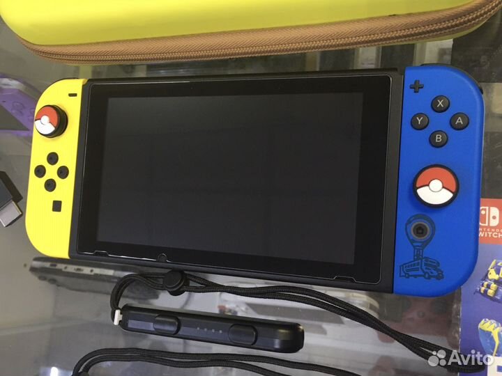 Nintendo Switch V2 Чип+Чехол+35 игр