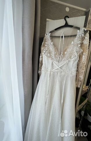 Свадебное платье 48-50 объявление продам