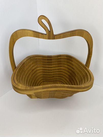 Деревянная корзина для фруктов