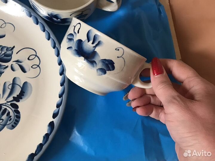 Чайный набор Гжель