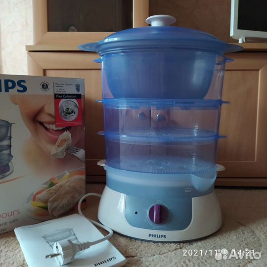 Пароварка philips новая
