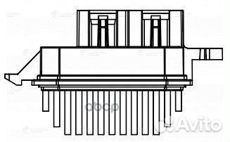 Резистор отопителя LFR14E4 luzar