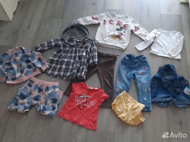 Пакет вещей на девочку 86 92 Zara H&M