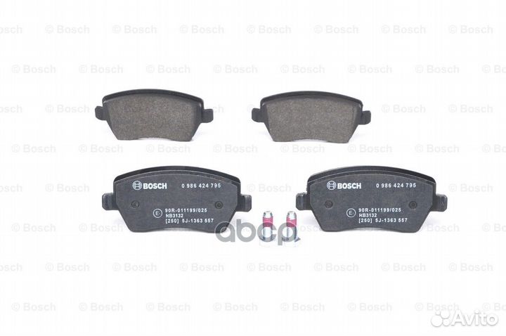 Колодки тормозные дисковые 0986424795 Bosch