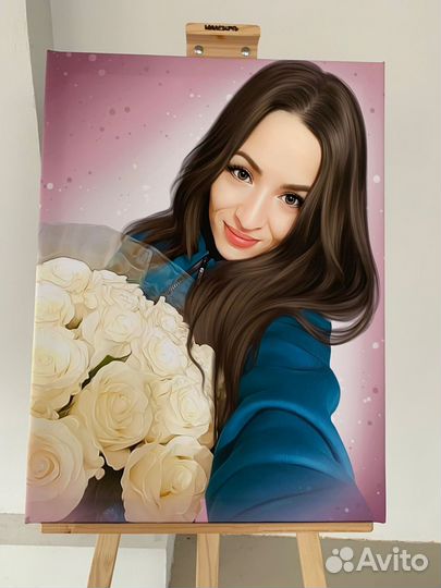 Портрет на холсте