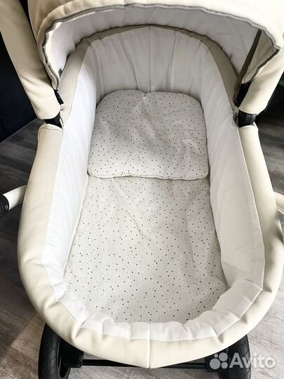 Коляска verdi zipy 3 в 1 (как новая) кожа+ткань