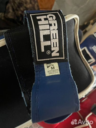 Перчатки, шлем защита ног clinch и green hill