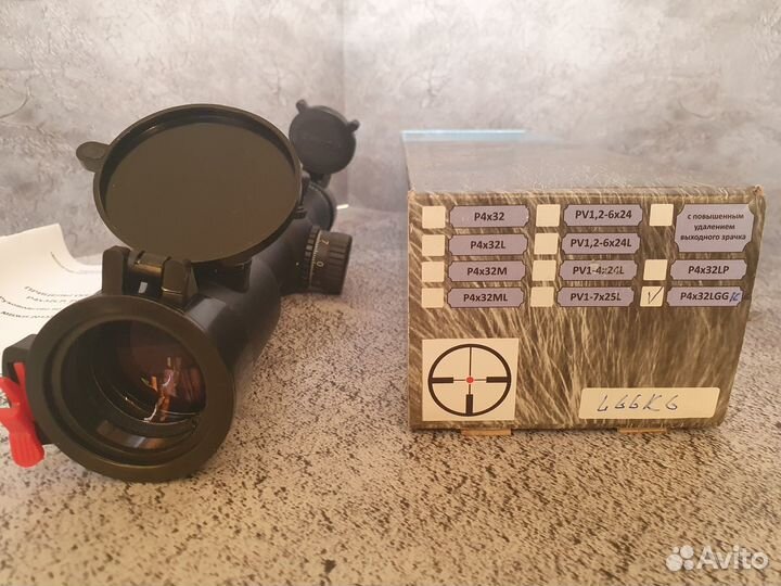 Прицел вомз pilad 4x32lgglk-сетка LK с подсветкой