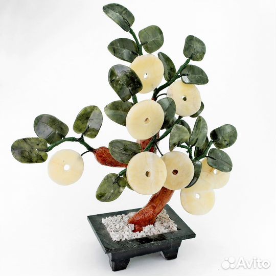 Денежное дерево с натуральным камнем