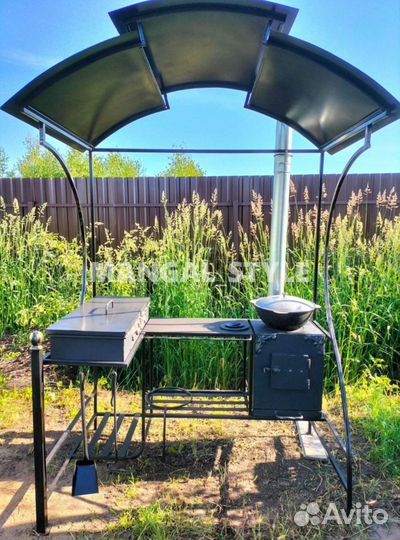 Мангал с печью