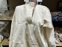 Рубаха домотканая старинная лен хлопок крапива