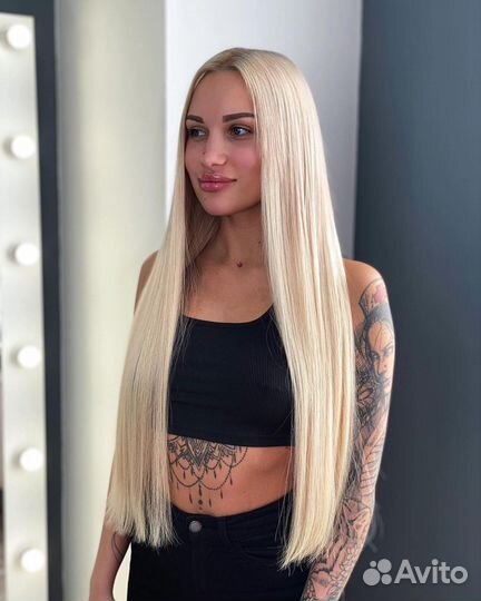 Наращивание (волосы+работа) славянских волос