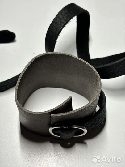 Guidi Horse/Bison Leather Bracelet