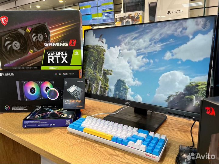 Пк для игр AMD Ryzen 7 7700X / RTX 3060 Ti