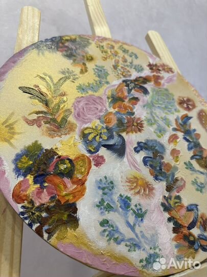 Картина маслом цветы абстракция