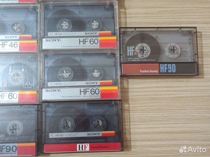 Аудиокассеты sony HF 46.60.90 мин