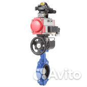 Затвор дисковый поворотный DN.ru WBV3432N-2W-Fb Ду100 Ру16, корпус - углеродистая сталь, уплотнение