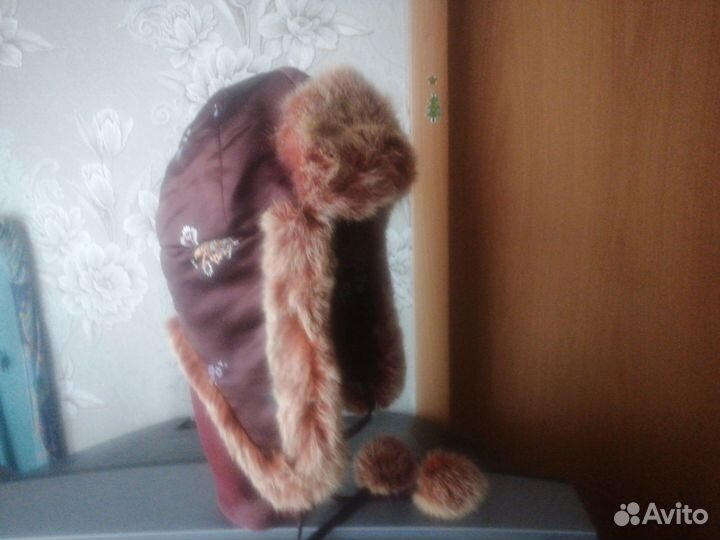 Шапка зимняя меховая женская ушанка